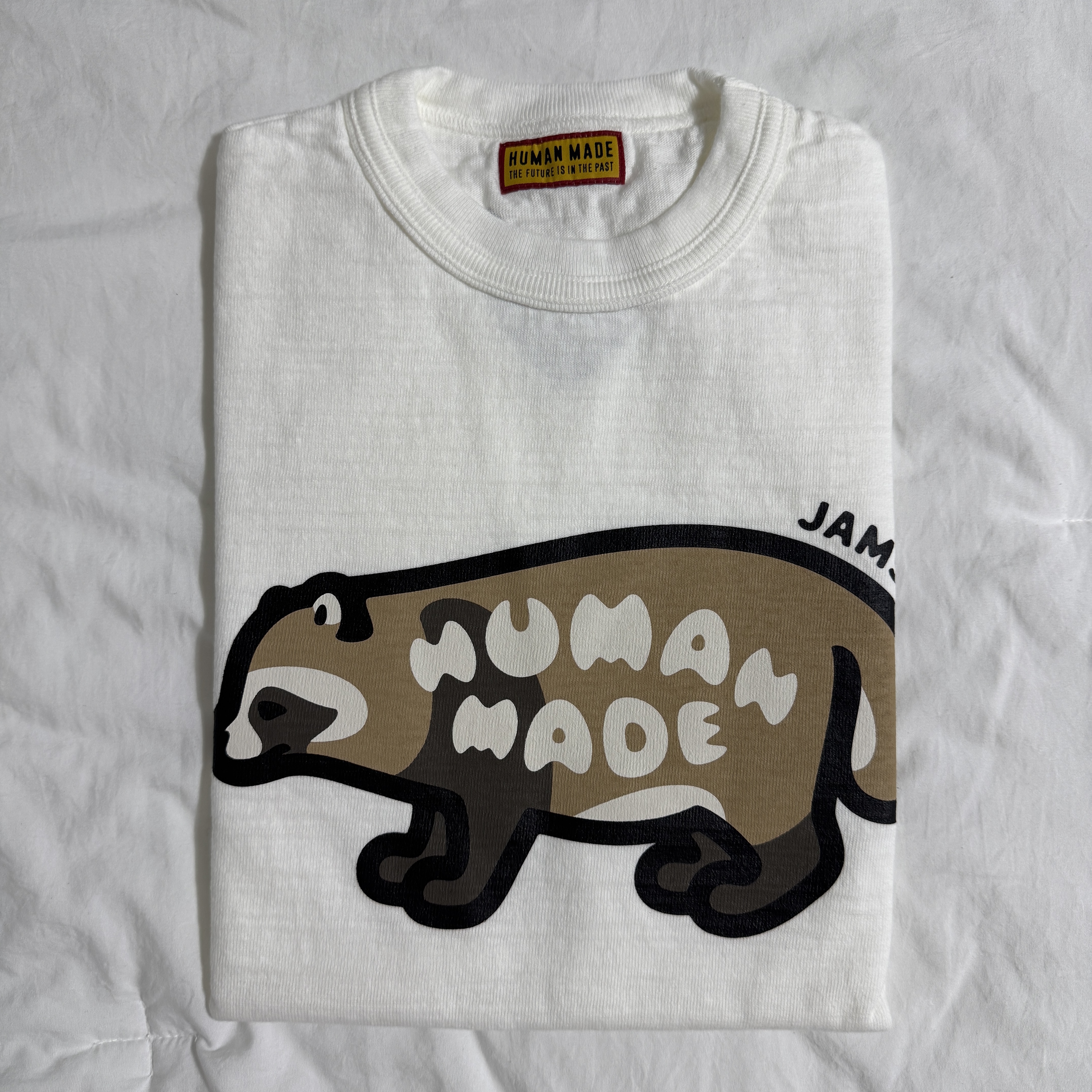 Human Made Animal Graphic T-Shirt Jamsil White 착용 스타일 - 1