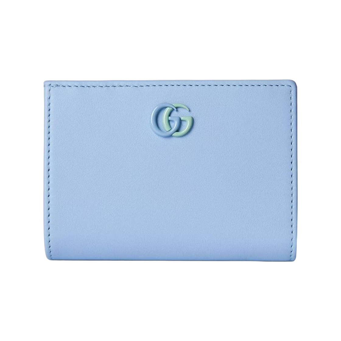 790063-AADQF-4946 Gucci GG Marmont Wallet Light Blue