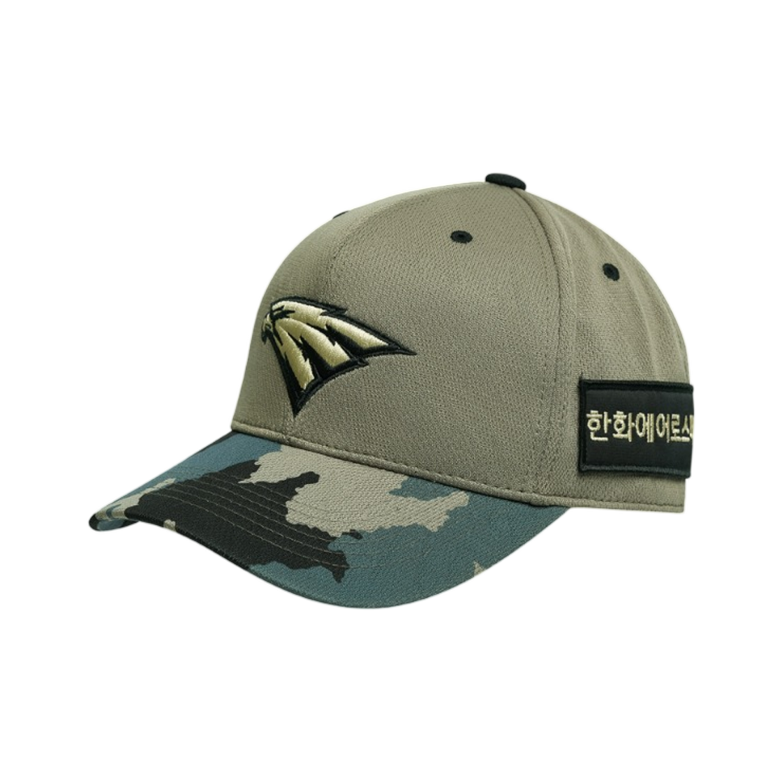 한화 이글스 스파이더 26 밀리터리 어센틱 패치 볼캡 카키(Hanwha Eagles Spyder 26 Military Authentic Ball Cap with Patch Khaki)