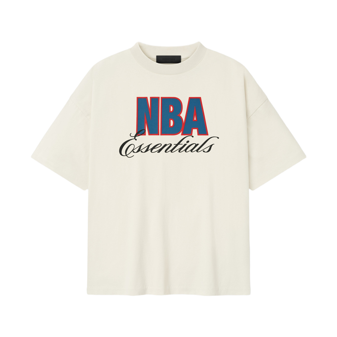 - Essentials x NBA 90s T-Shirt Cream White - 25FW