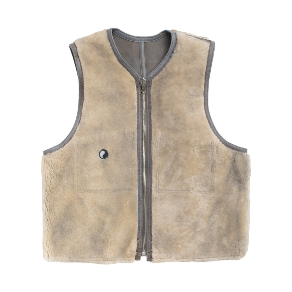 스투시 x 아워레가시 리버시블 셔링 베스트 오버 다이(Stussy x Our Legacy Reversible Shearling Vest Over Dye) - 2