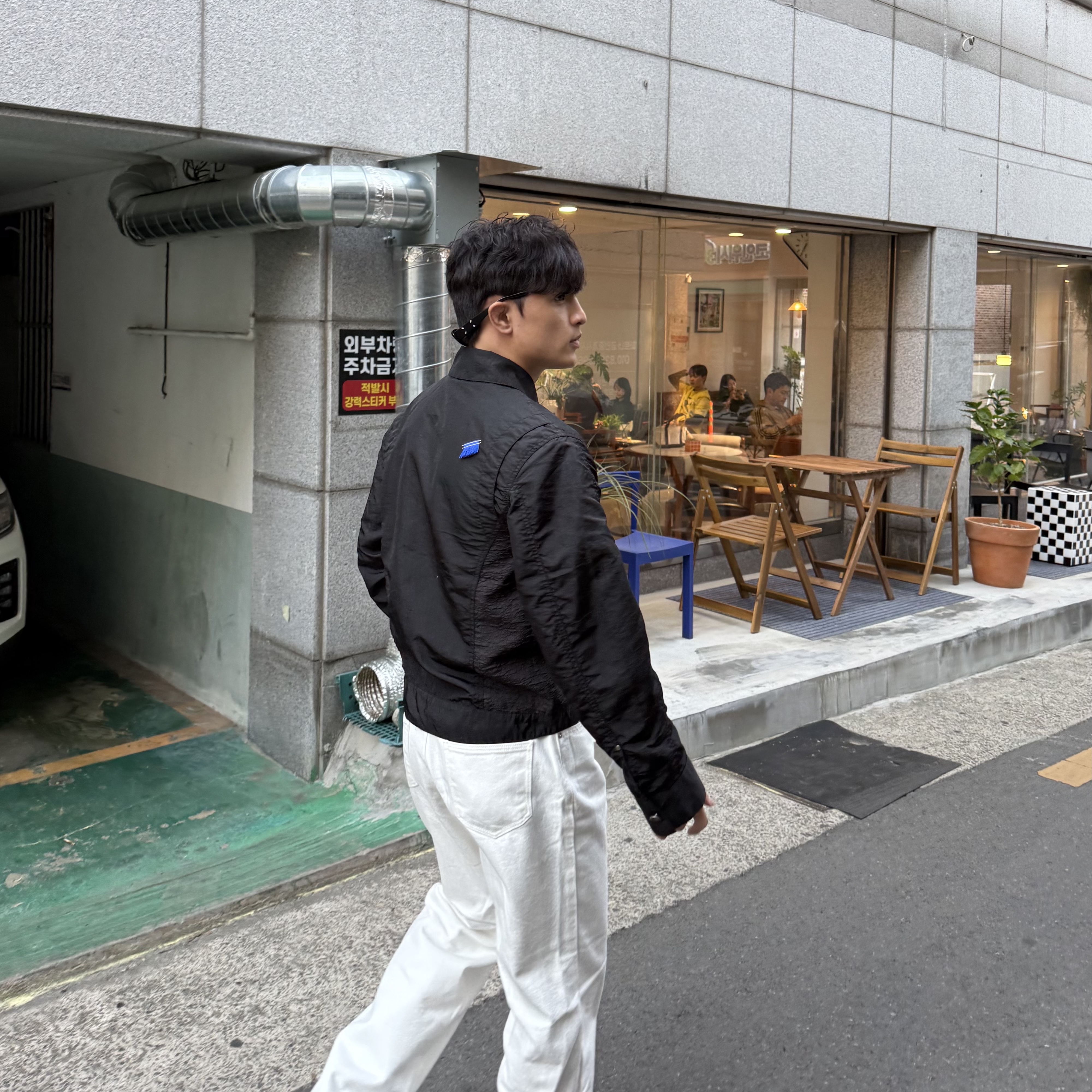 Ader Error Jacket Product 12 Noir 착용 스타일