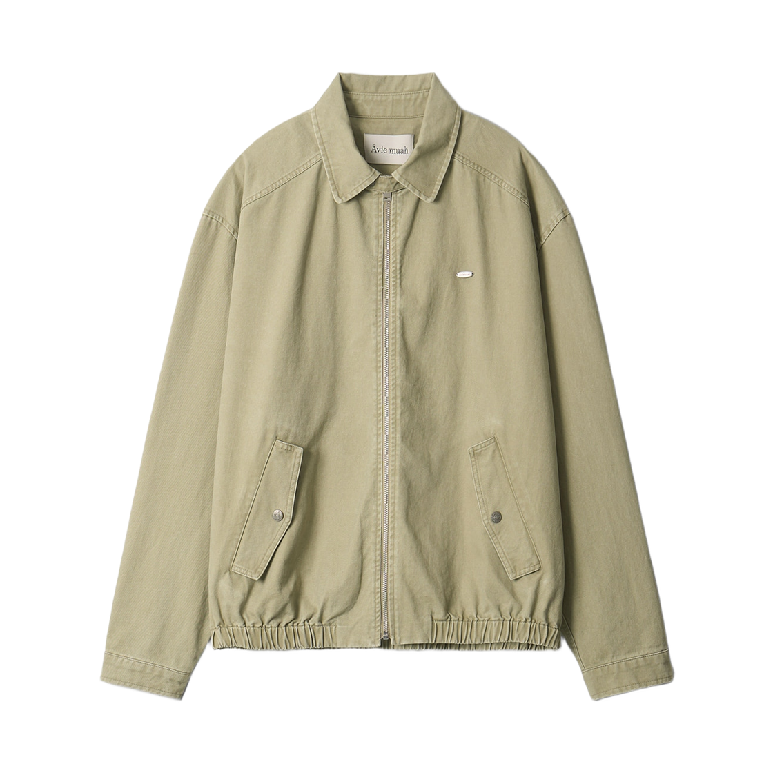 AM02JK2602-KHF Aviemuah Oversized Vintage Cotton Blouson Khaki Green