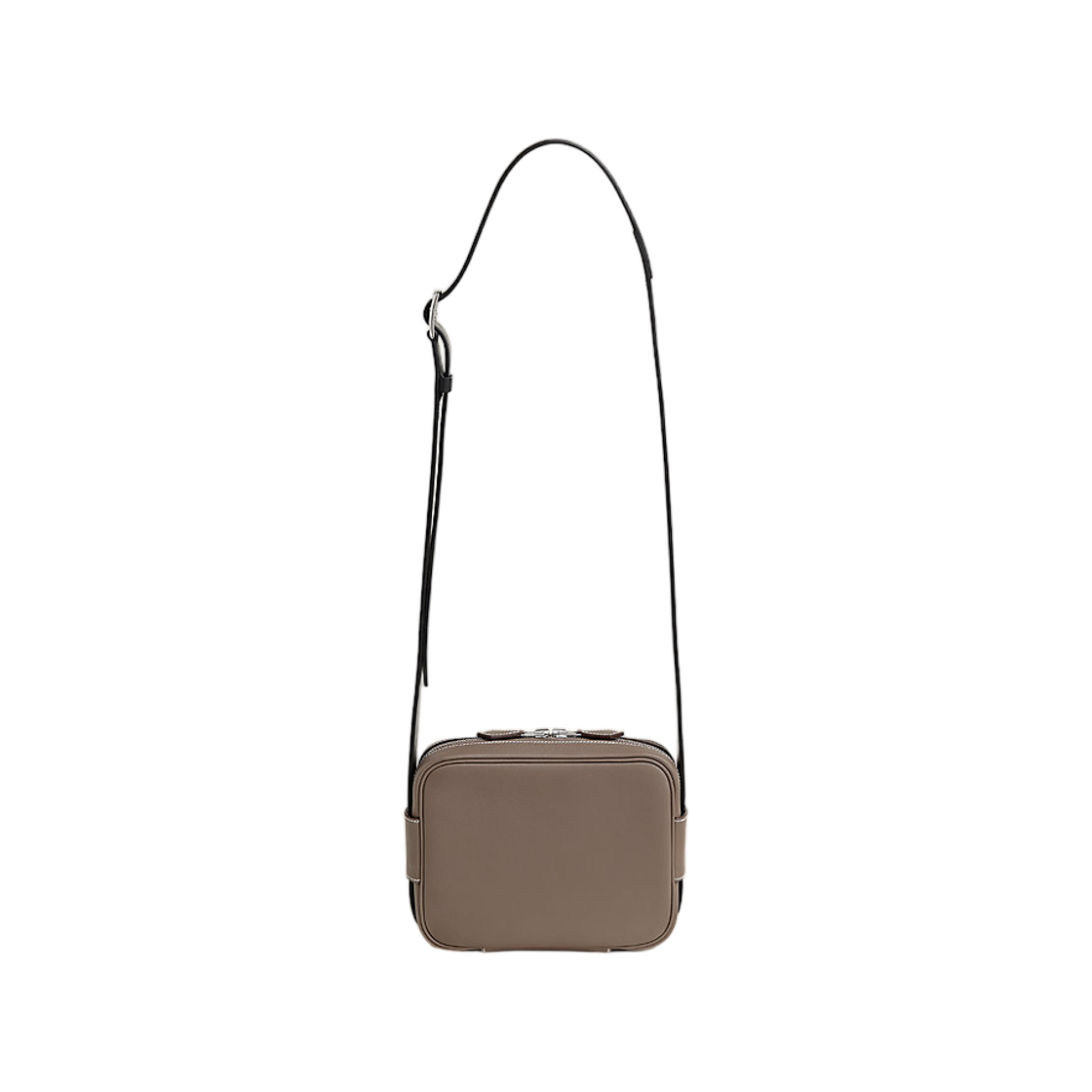 H087345CKAA Hermes Onbody Etriviere Bag Evercolor Calfskin Bridle Leather & Palladium Gold Naturel