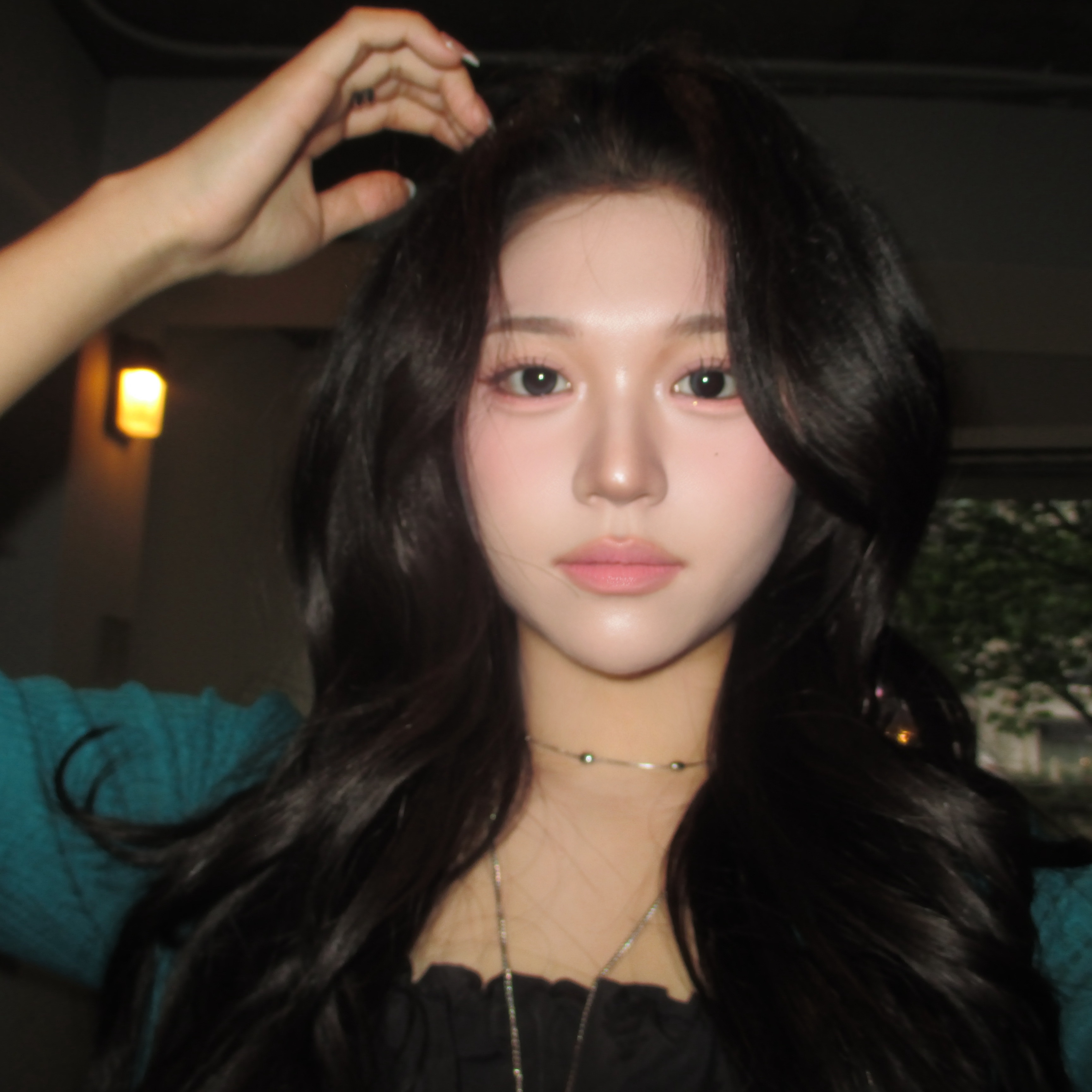 Riomeu Orbit Overlap Chain Necklace 착용 스타일