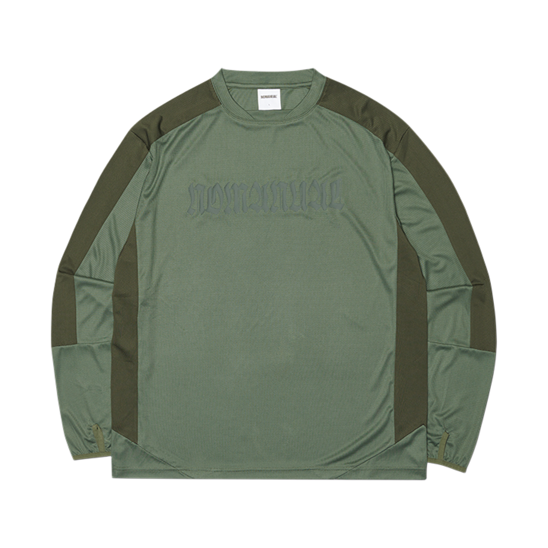 NMSS62LS02KHA NOMANUAL Static Mesh Long Sleeve Khaki