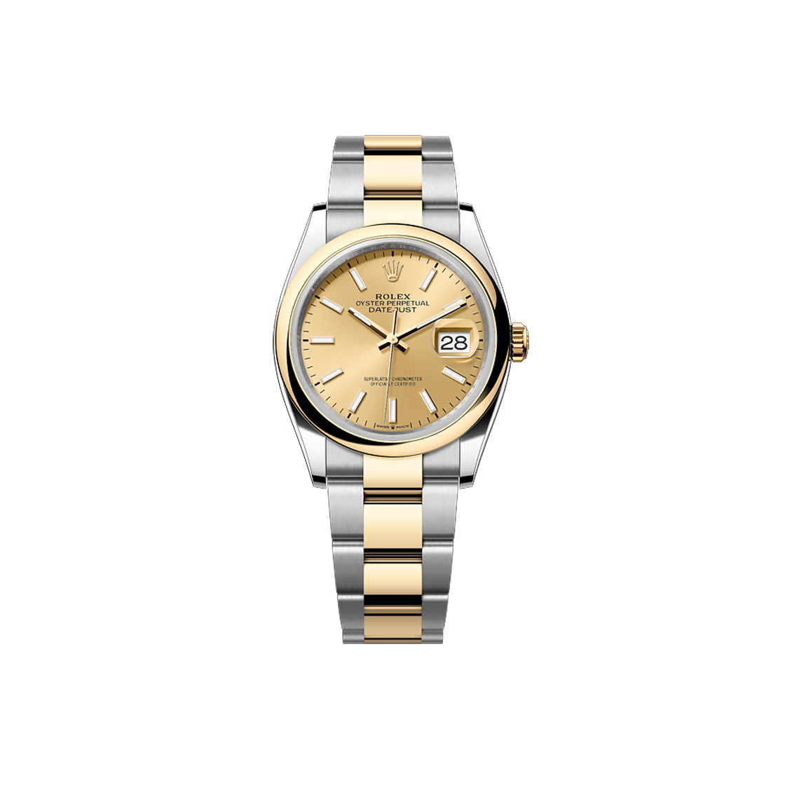 ITOKUP5B9H7F Rolex Datejust 126203 Champagne Bar Dome Bezel Oyster NO.8121