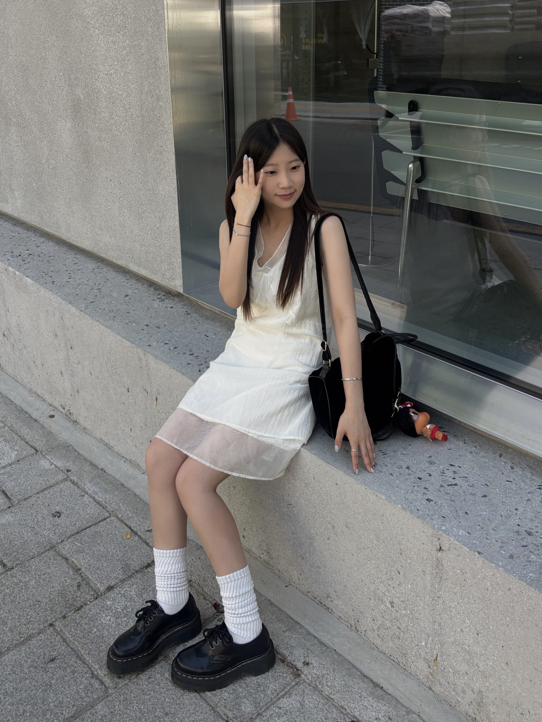 Dr. Martens 1461 Quad Black 착용 스타일