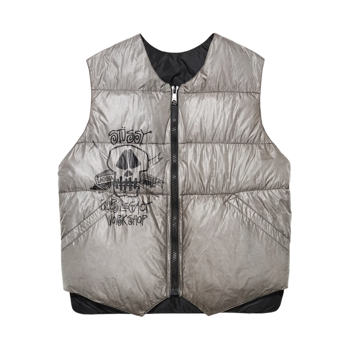 315292 Stussy x Our Legacy x CDW Vest White Overdyed Black