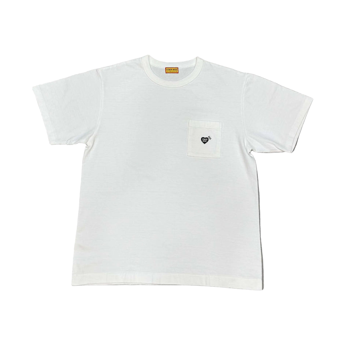 HM31CS029 Human Made Heart Pocket T-Shirt White