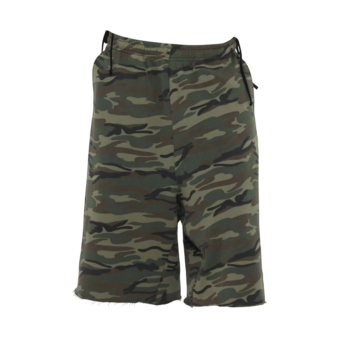(W) 이니어 262 카모 롱라인 스웨트 쇼츠 우드랜드((W) Innir 262 Camo Longline Sweat Shorts Woodland)