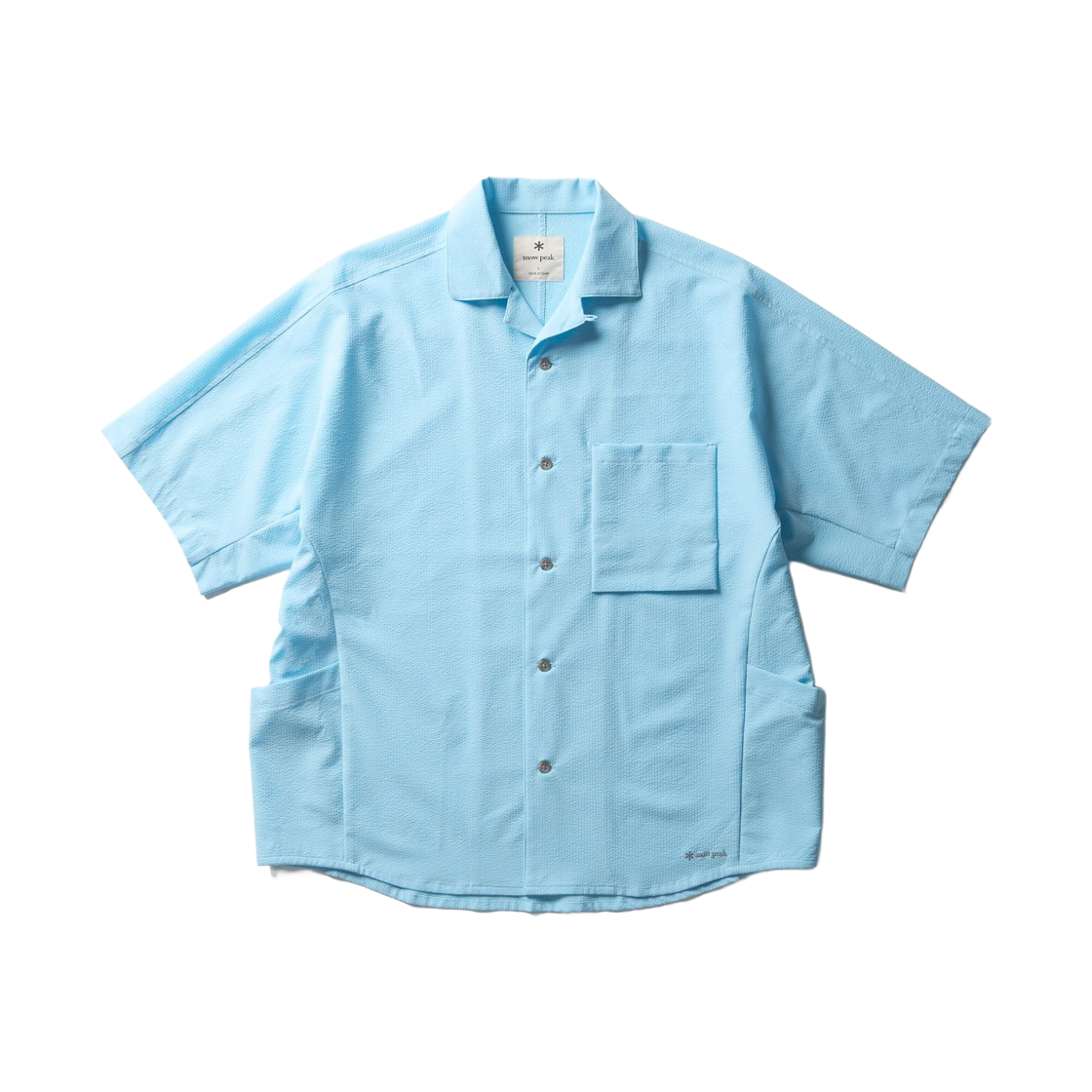 스노우 피크 에어로 숏슬리브 셔츠 라이트 블루(Snow Peak Airo Short Sleeve Shirt Light Blue) - 1