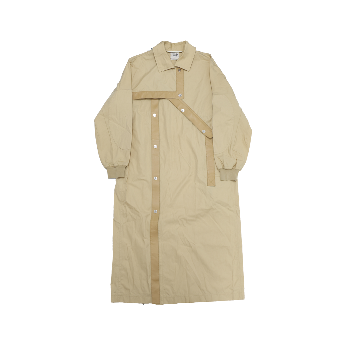 에르메스 언발란스 레더 믹스 트렌치 코트 베이지(Hermes Asymmetrical Leather Mix Trench Coat Beige)