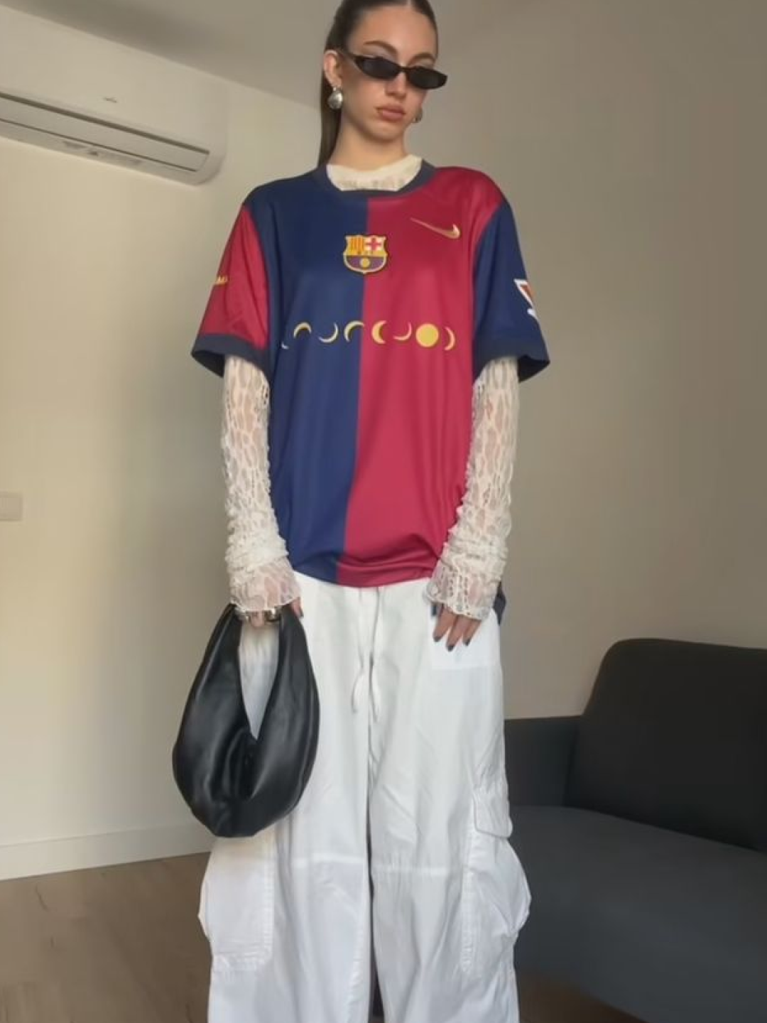 (W) Adidas Lace Trim 3-Stripes Shorts Black - KR Sizing, (W) Adidas Originals Lace Adilenium FB TP Pants Black - KR Sizing 착용 스타일 - 3