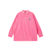 Conner Ives Women Rugby Top Neon Pink - 26FW