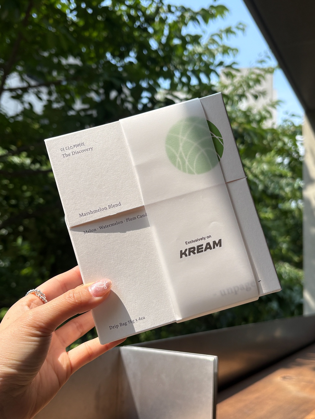 [KREAM 단독] unpage Marshmelon Blend Coffee Drip Bag 1box(4ea) 착용 스타일 - 1