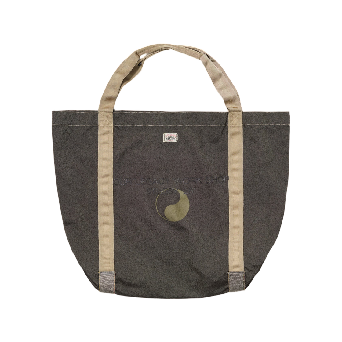 스투시 x 아워레가시 비치 토트 탄 코듀라 오버다이드 블랙(Stussy x Our Legacy Beach Tote Tan Cordura Overdyed Black) - 2