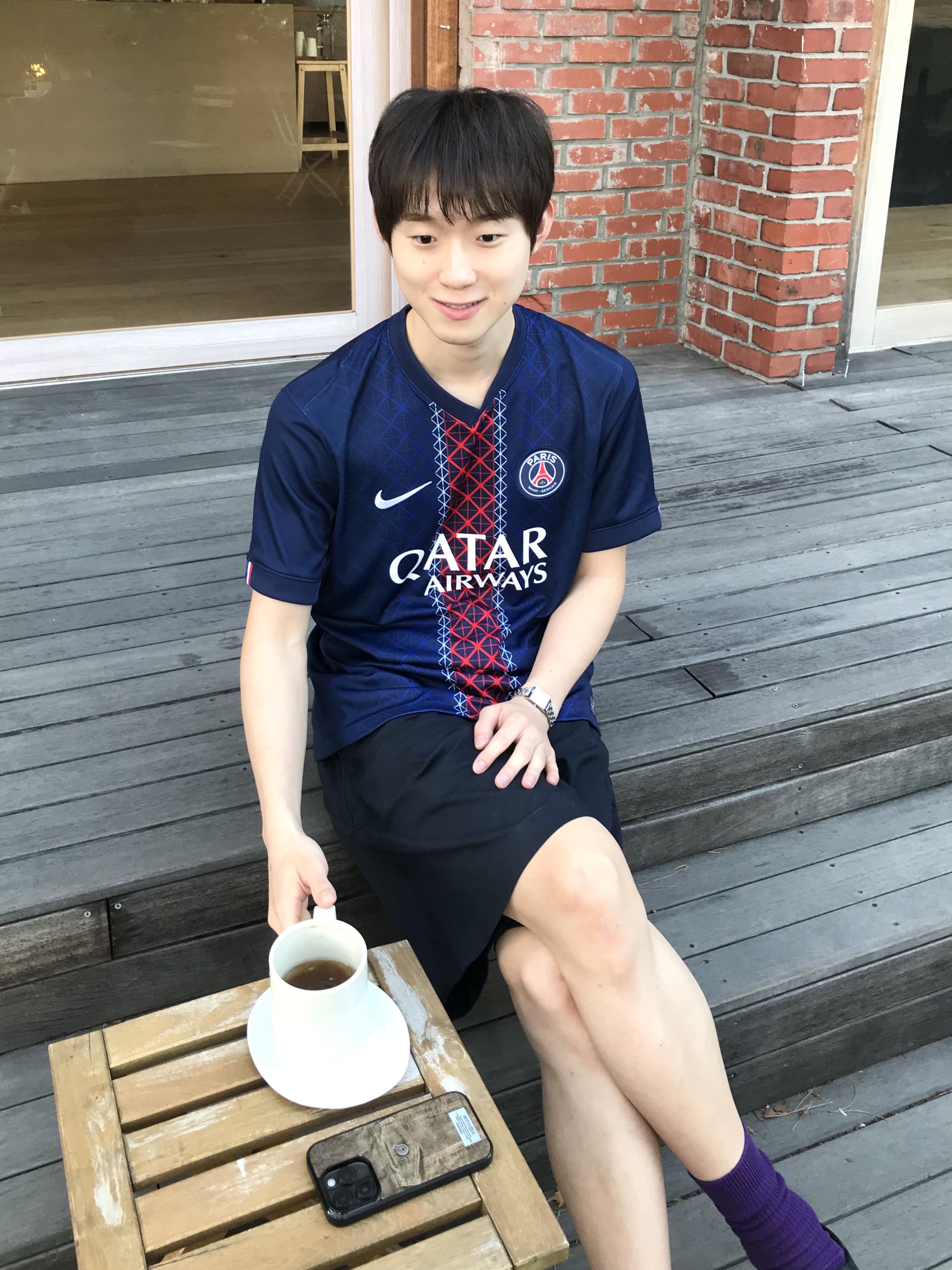 Nike Paris Saint-Germain 2025/26 Stadium Home Dri-Fit Soccer Replica Jersey Midnight Navy (Non Marking Ver.) 착용 스타일 - 1