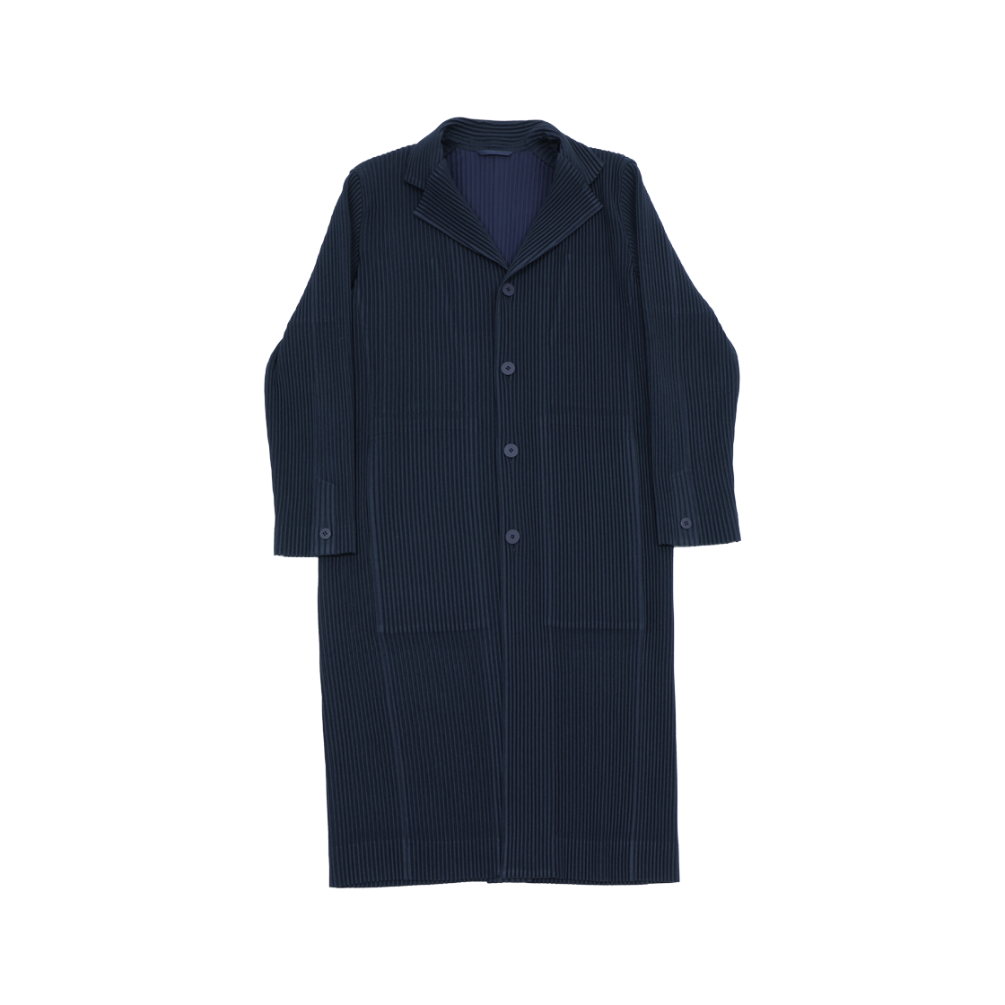 이세이 미야케 옴므 플리세 플리츠 카르제 트렌치 롱코트 네이비(Issey Miyake Homme Plisse Pleats Trench Coat Navy)