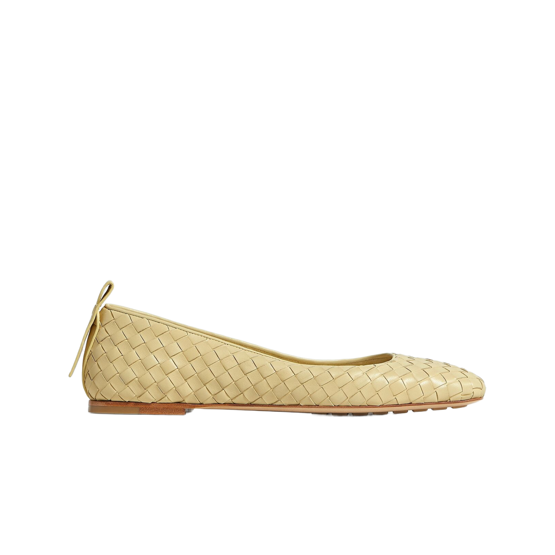 868206V2ED07243 (W) Bottega Veneta Charlotte Ballerinas Butter Yellow