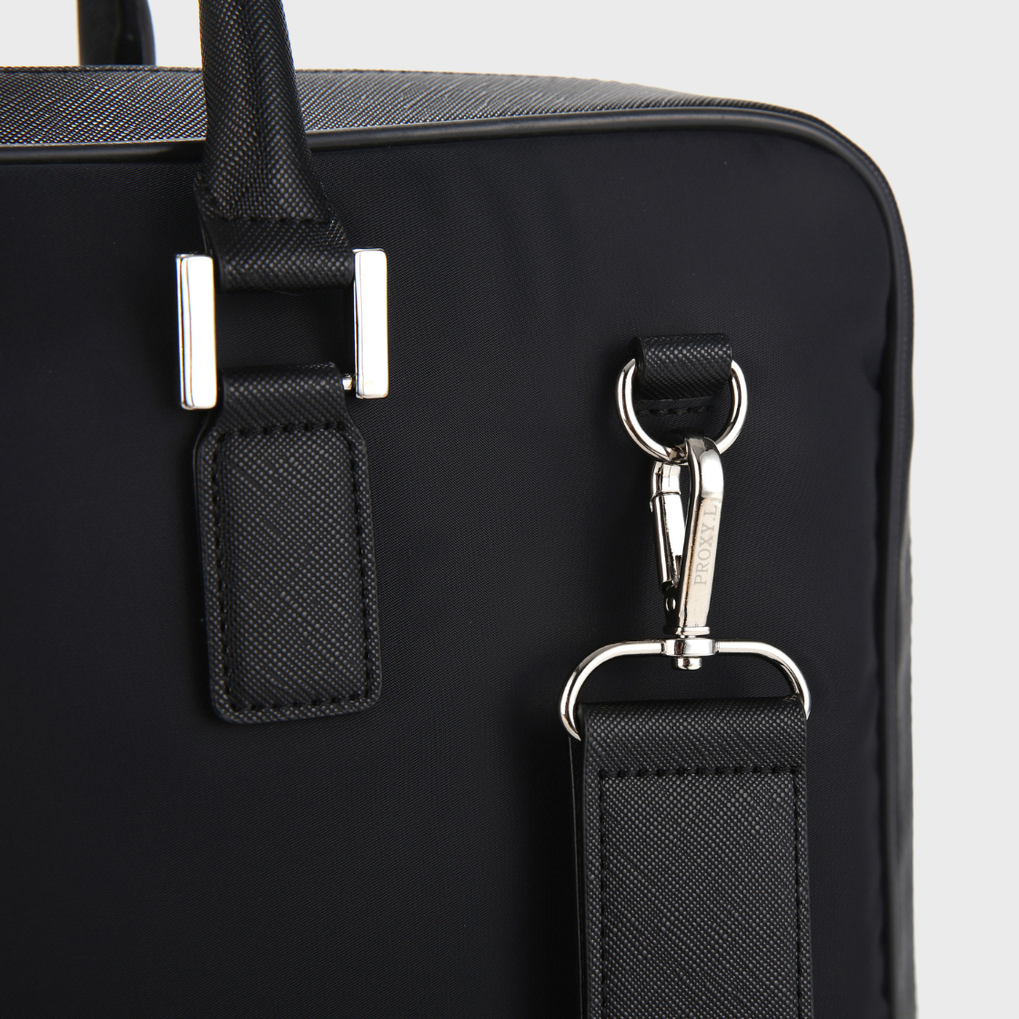프록시엘 리사이클 나일론 와이드 오픈 브리프케이스 블랙(PROXY.L Recycled Nylon Wide Open Briefcase Black) - 2