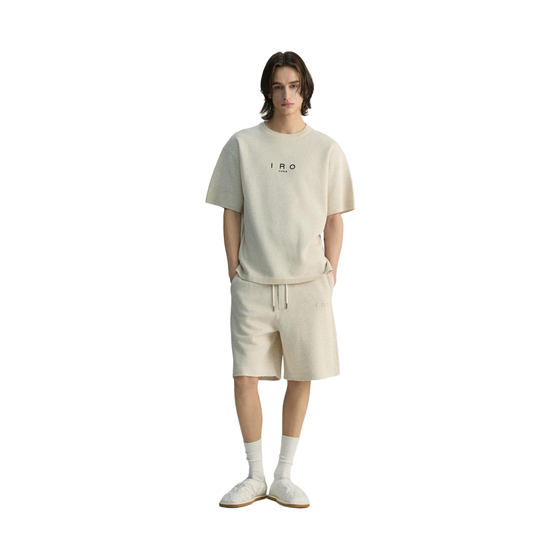 이로 네뷸라스 강연 니트 셋업 쇼츠 아이보리(Iro Nebulas Lightweight Knit Set-Up Shorts Ivory) - 2