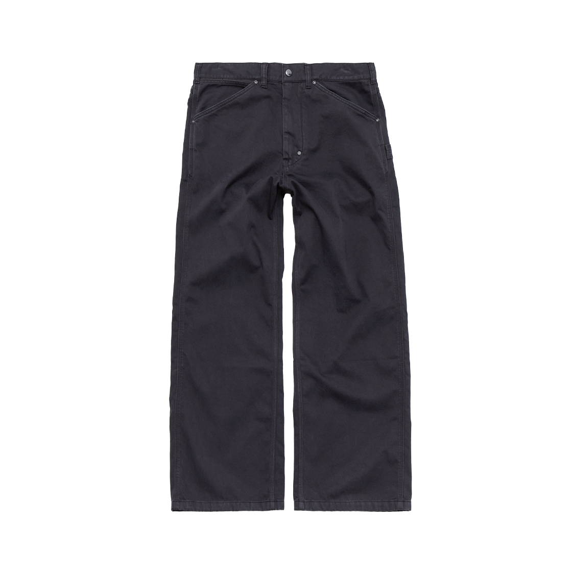 폴리테루 설파 다이드 프렌치 워크 팬츠 (재패니즈 몰스킨) 퍼플 블랙(Polyteru Sulfur Dyed French Work Pants (Japanese Moleskin) Purple Black)