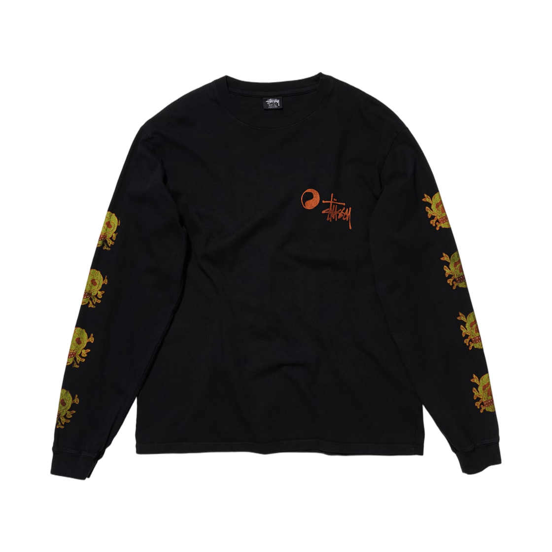 스투시 x 아워레가시 스컬 피그먼트 다이드 롱슬리브 티셔츠 오버다이드 블랙(Stussy x Our Legacy Skull Pig. Dyed L/S T-Shirt Overdyed Black) - 2
