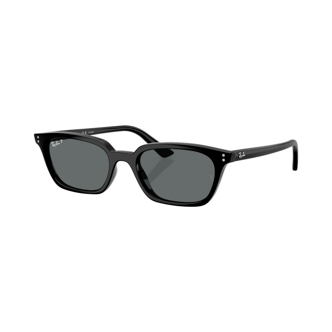 레이밴 자야 바이오 베이스드 폴리쉬드 블랙 프레임 다크 그레이 편광 렌즈 로우 브릿지 핏(Ray-Ban Zaya Bio-Based Polished Black Frame Dark Grey Polarized Lense Low Bridge Fit)