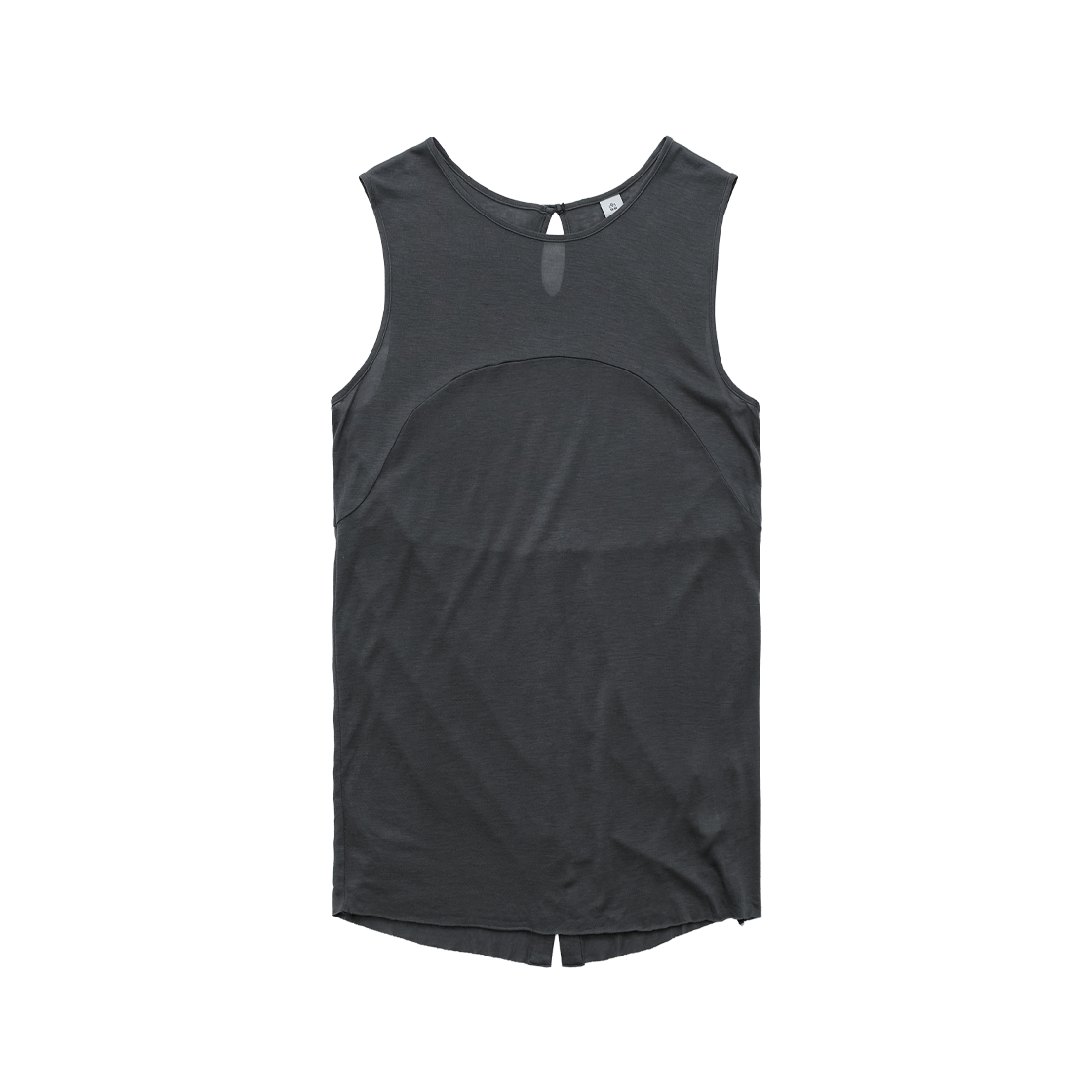 폴리테루 우먼 시어 슬리브리스 차콜(Polyteru Women Sheer Sleeveless Charcoal)