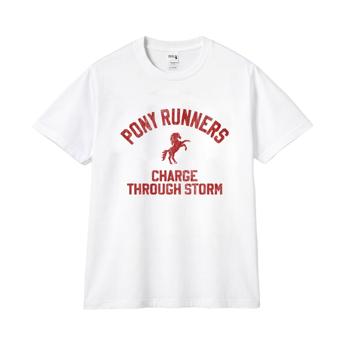 길단 X 빈티지컬렉션 포니러너스 티셔츠 화이트(Gildan X Vintage Collection PONY RUNNERS T-Shirt White)