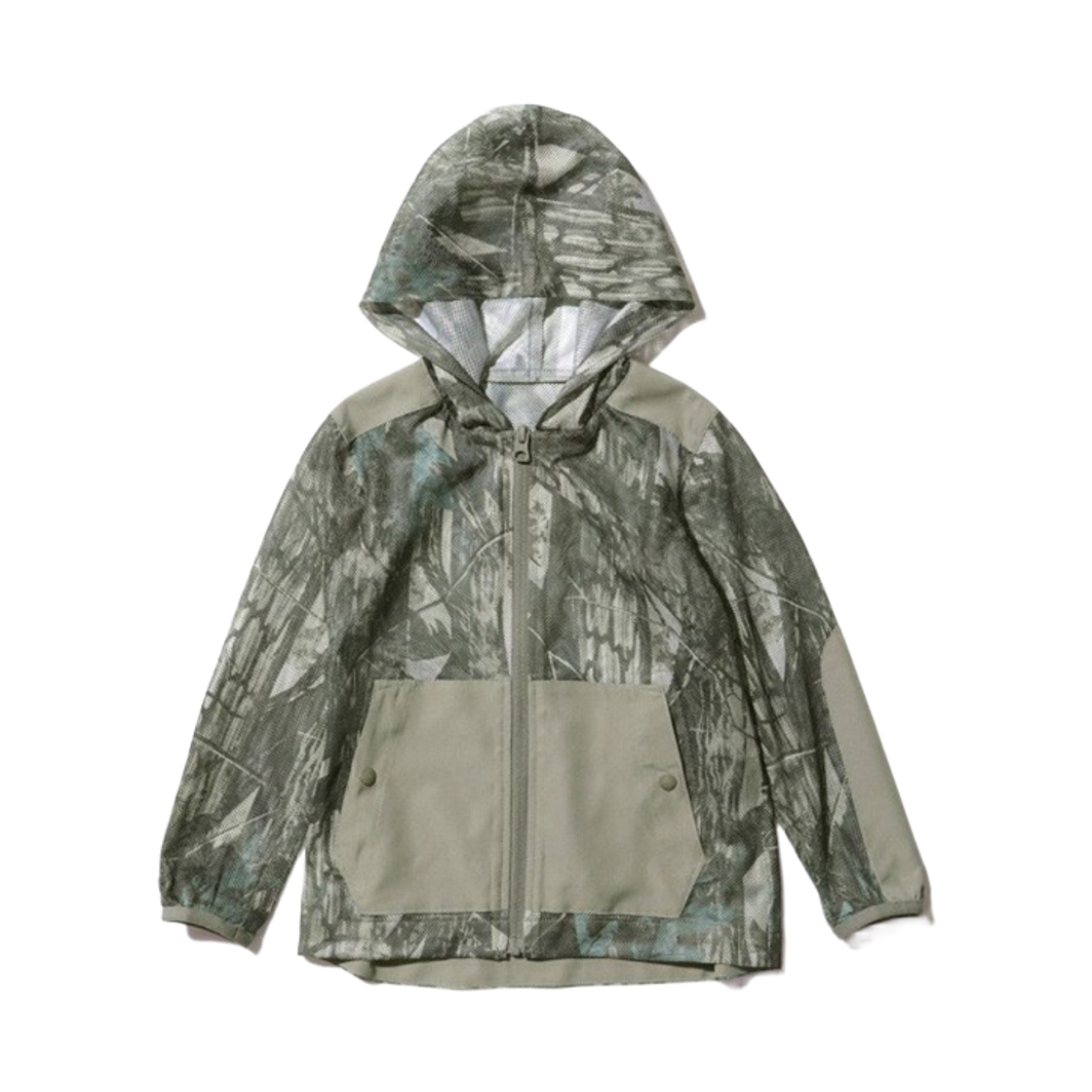 (키즈) 스노우 피크 프린티드 인젝트 쉴드 메쉬 파카 그레이((Kids) Snow Peak Printed Insect Shield Mesh Parka Gray) - 1