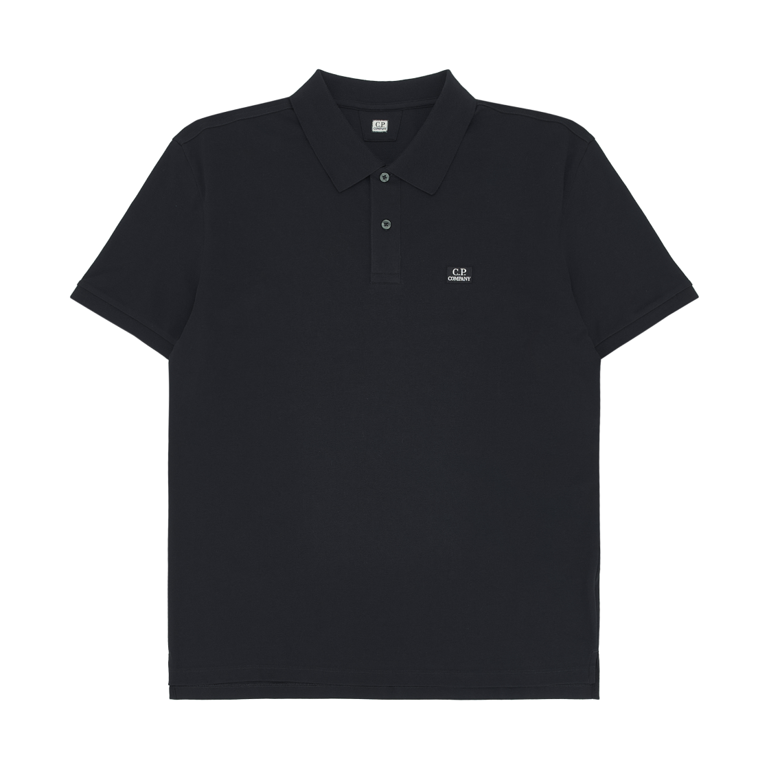 C.P. 컴퍼니 스트레치 피케 숏슬리브 폴로 토탈 이클립스 블루 - 25FW(C.P. Company Stretch Piquet Short Sleeve Polo Total Eclipse Blue - 25FW)