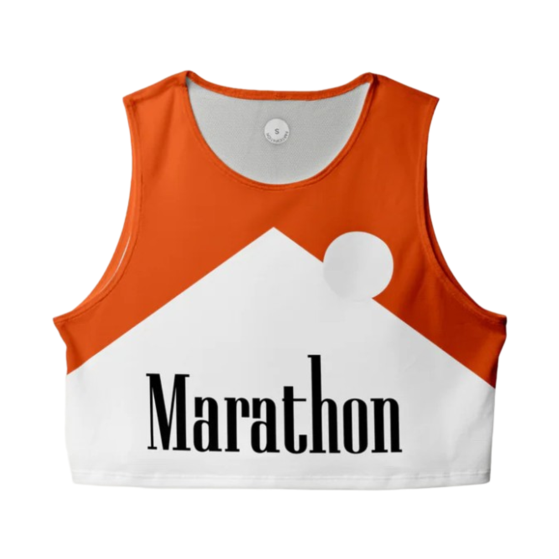 (W) 파티시페이션 크롭 싱글렛 마라톤 레드((W) Participation Crop Singlet Marathon Red)