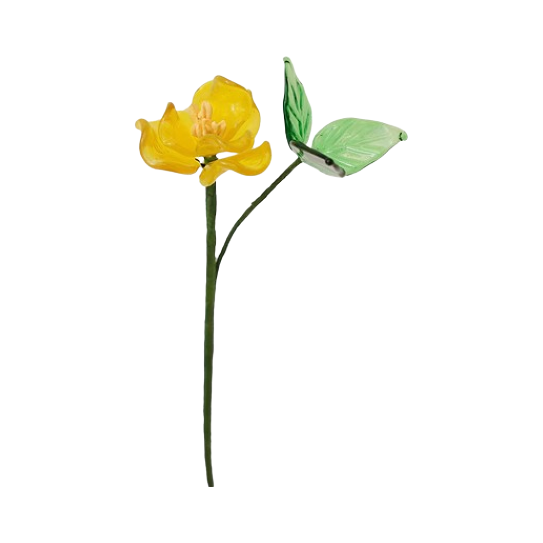이노메싸 아티피셜 글라스 플라워 로즈 옐로우 (26603)(INNOMETSA amabro ARTIFICAL GLASS FLOWER)