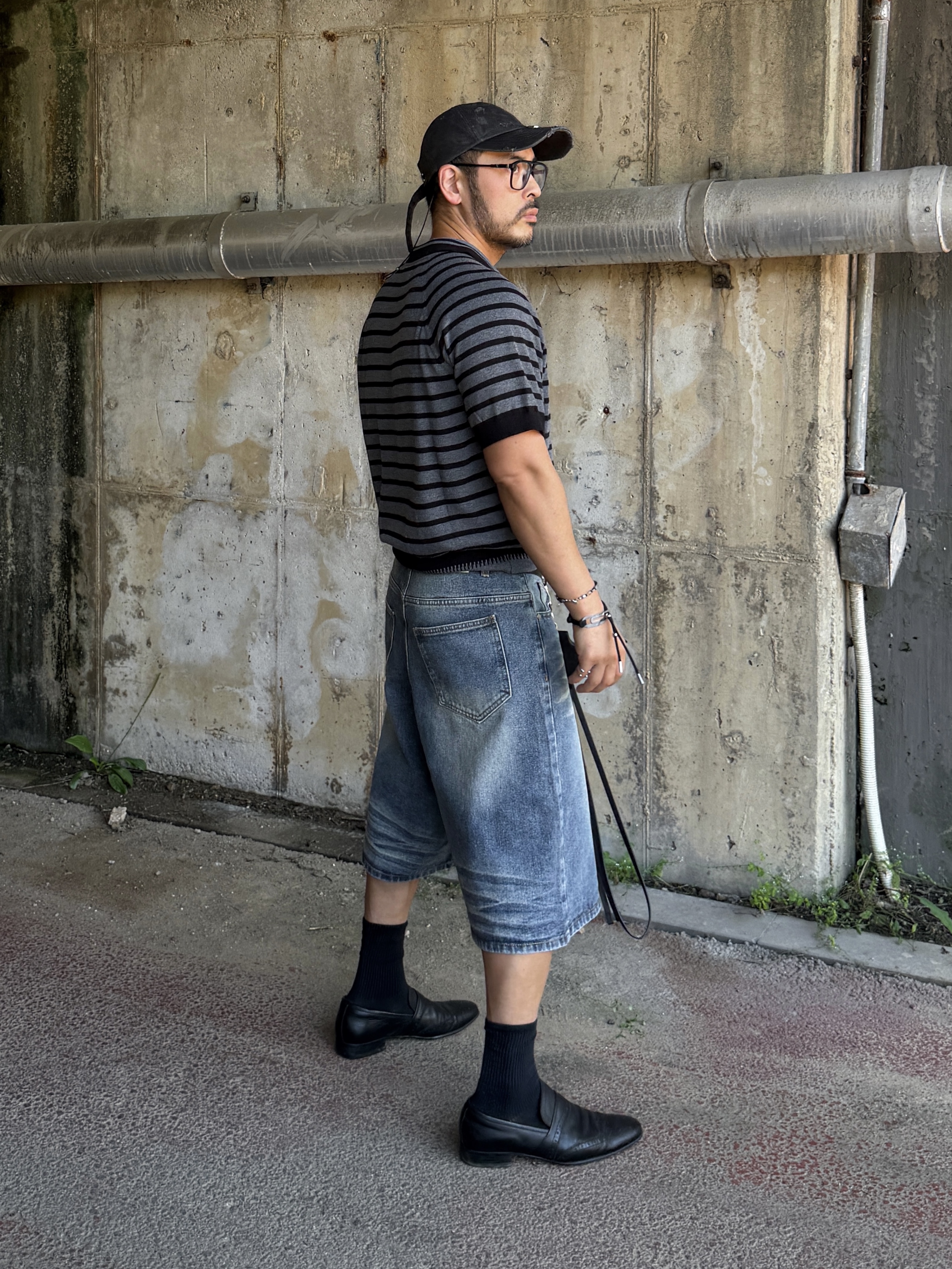 Aeae X Treemingbird Web Logo Mesh Cap Leather Black, Vacant Archive Ruta Steel Standard Belt Black 착용 스타일 - 5