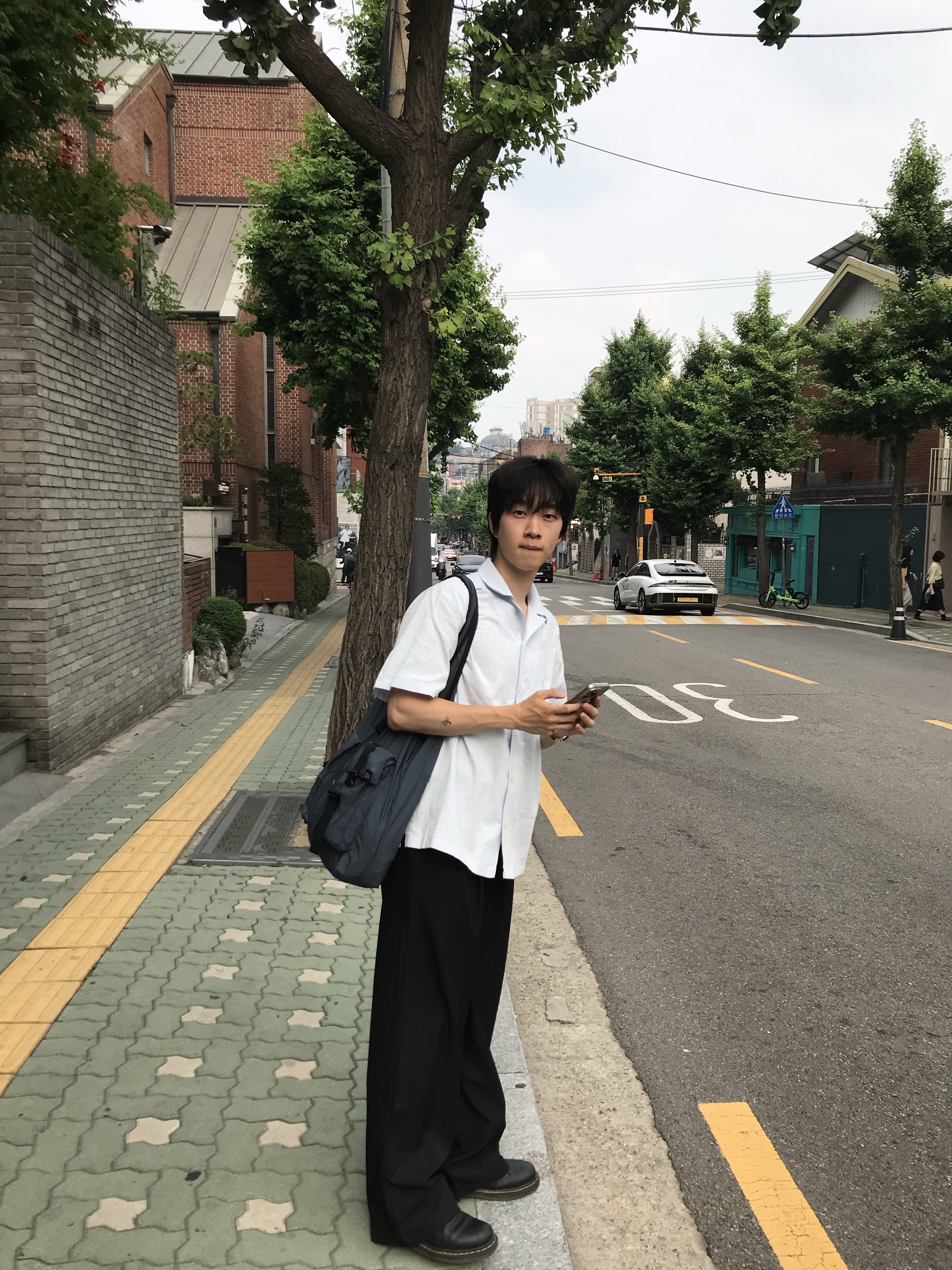 Dr. Martens 1461 Smooth Black 착용 스타일 - 1
