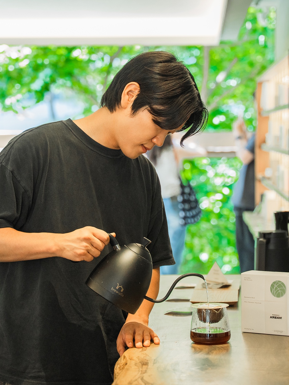 [KREAM 단독] unpage Marshmelon Blend Coffee Drip Bag 1box(4ea) 착용 스타일 - 5