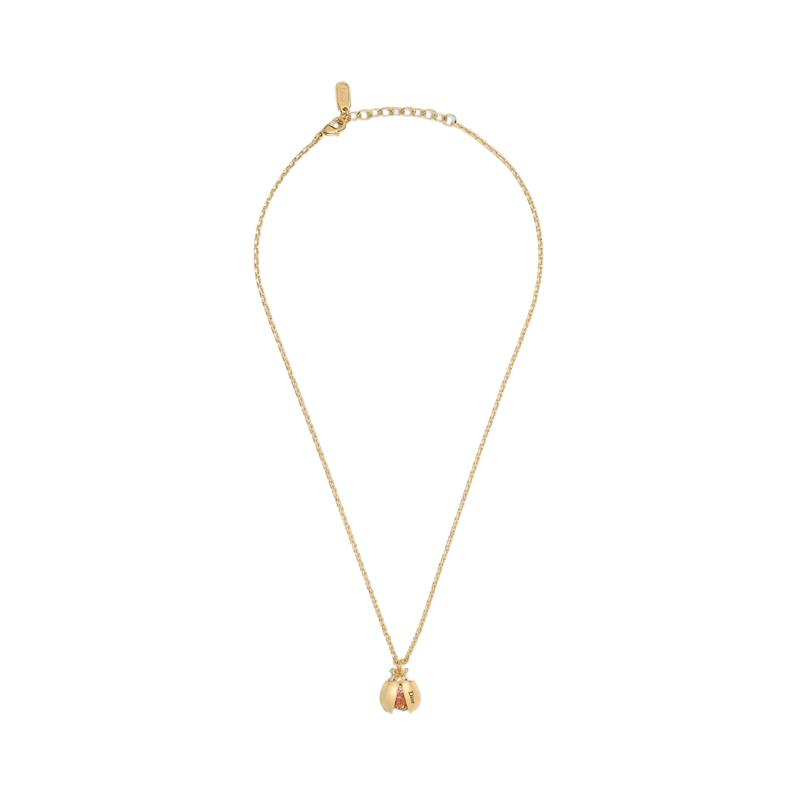 N3810WOMCY-D304 (W) Dior Lady Spark Necklace Finish Metal Crystals & Crystals Gold Pink