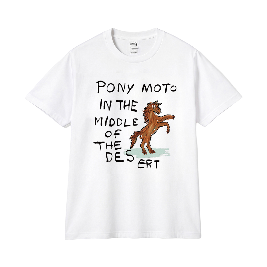 길단 X 빈티지컬렉션 포니모토 티셔츠 화이트(Gildan X Vintage Collection PONY MOTO T-Shirt White) - 1