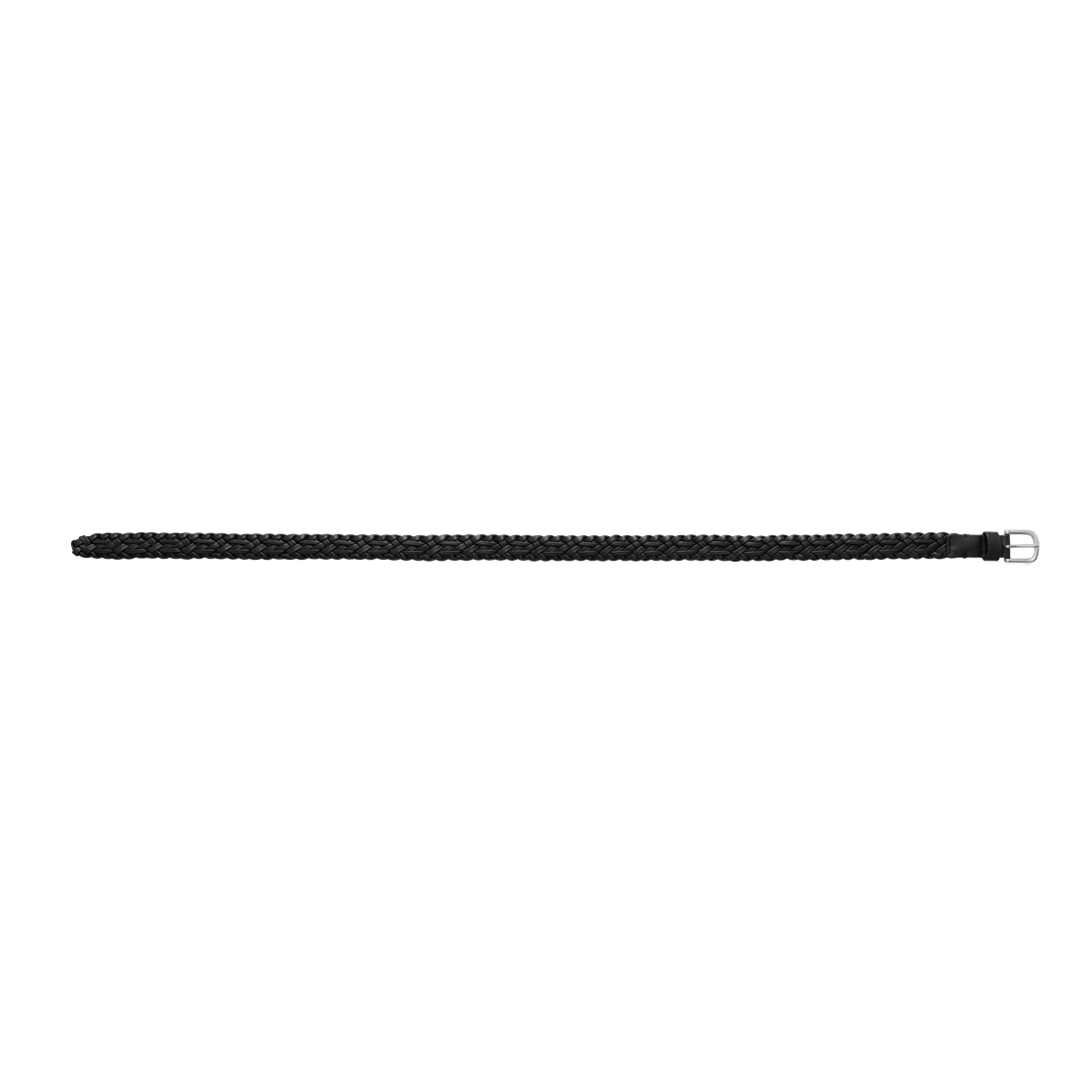 폴리테루 브레이디드 레더 벨트 블랙(Polyteru Braided Leather Belt Black) - 3