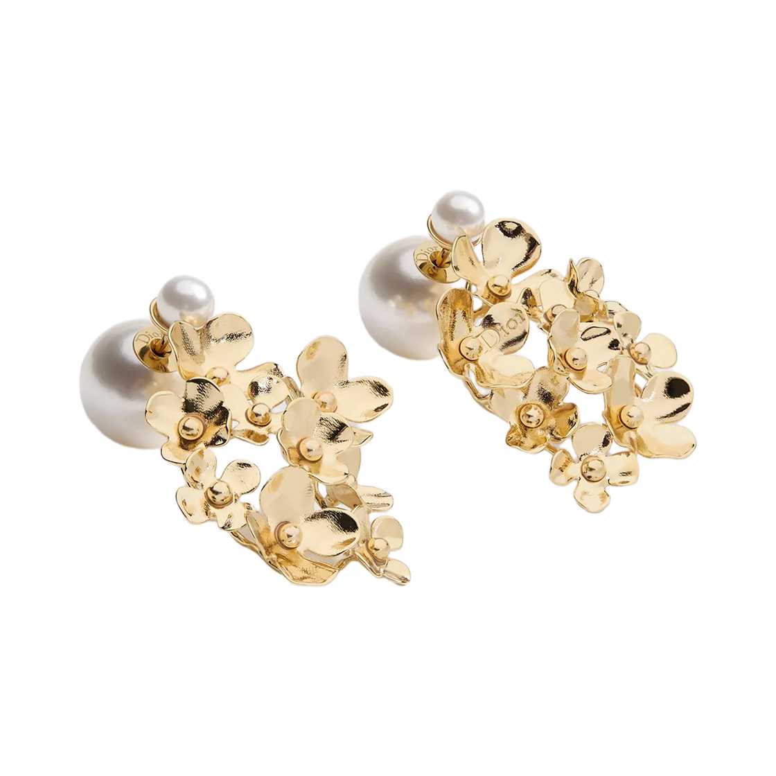 E4490WOMRS-D301 Dior Dioriviera Dior Tribales Earrings Finish Metal & Resin Pearl Gold White