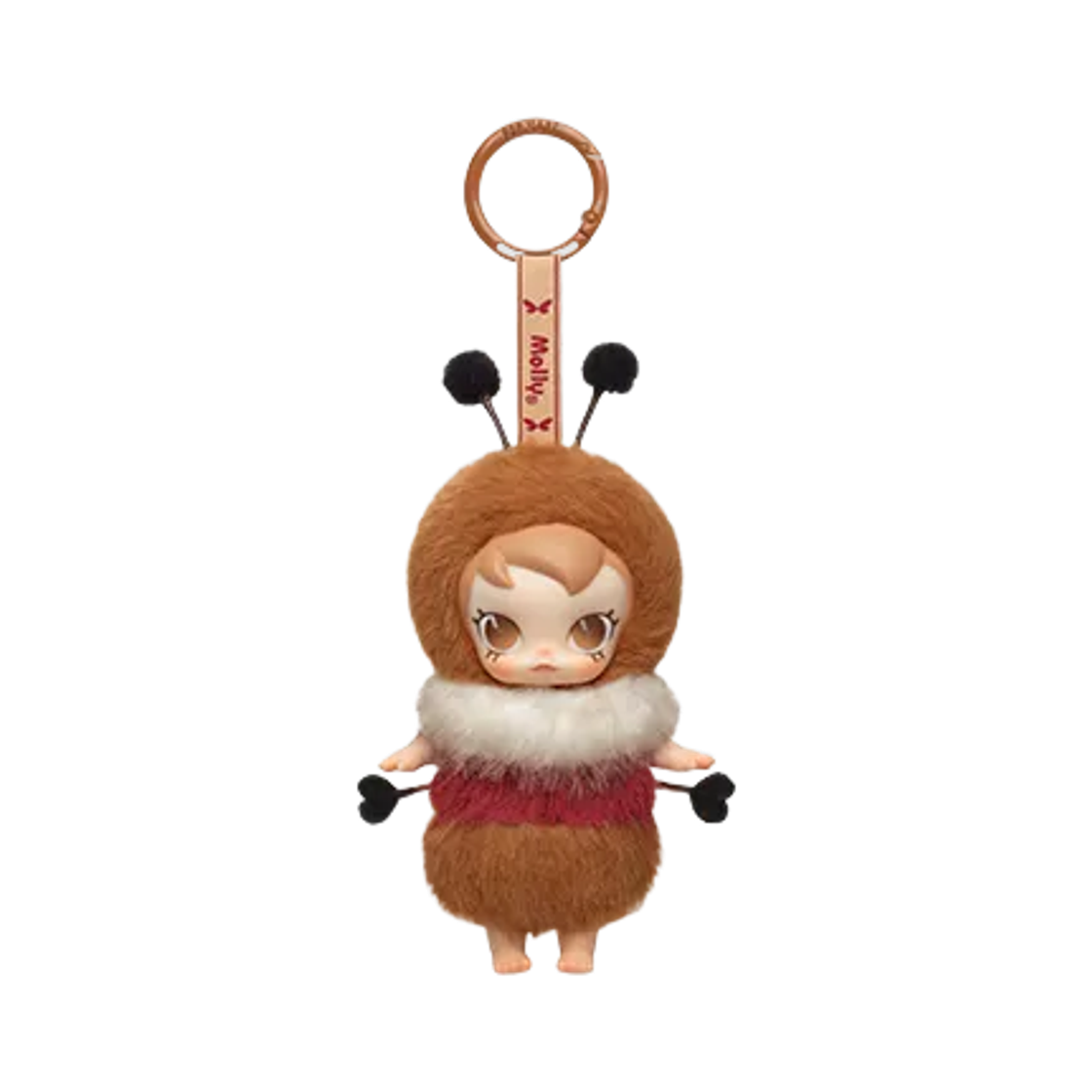 - Pop Mart Baby Molly Buggy Roam Series Vinyl Plush Pendant Busy-Busy Ant (Opened Box)
