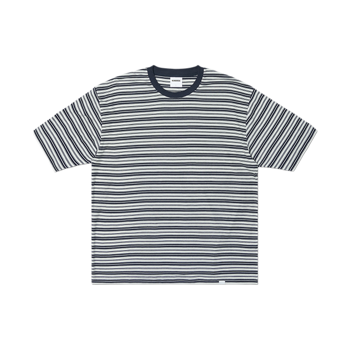 NMSS62TS02BLK NOMANUAL Offbeat Stripe T-Shirt Black