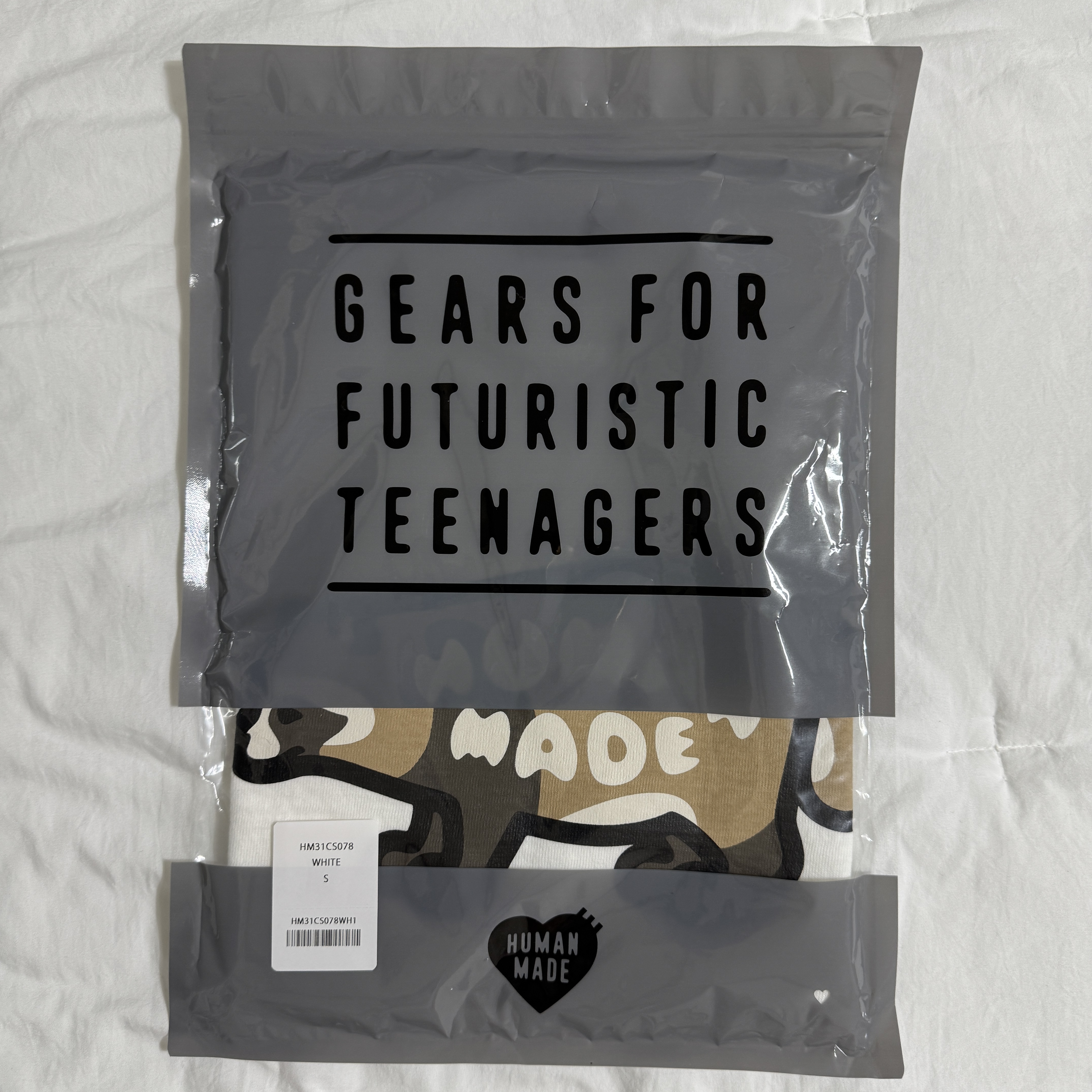 Human Made Animal Graphic T-Shirt Jamsil White 착용 스타일 - 2