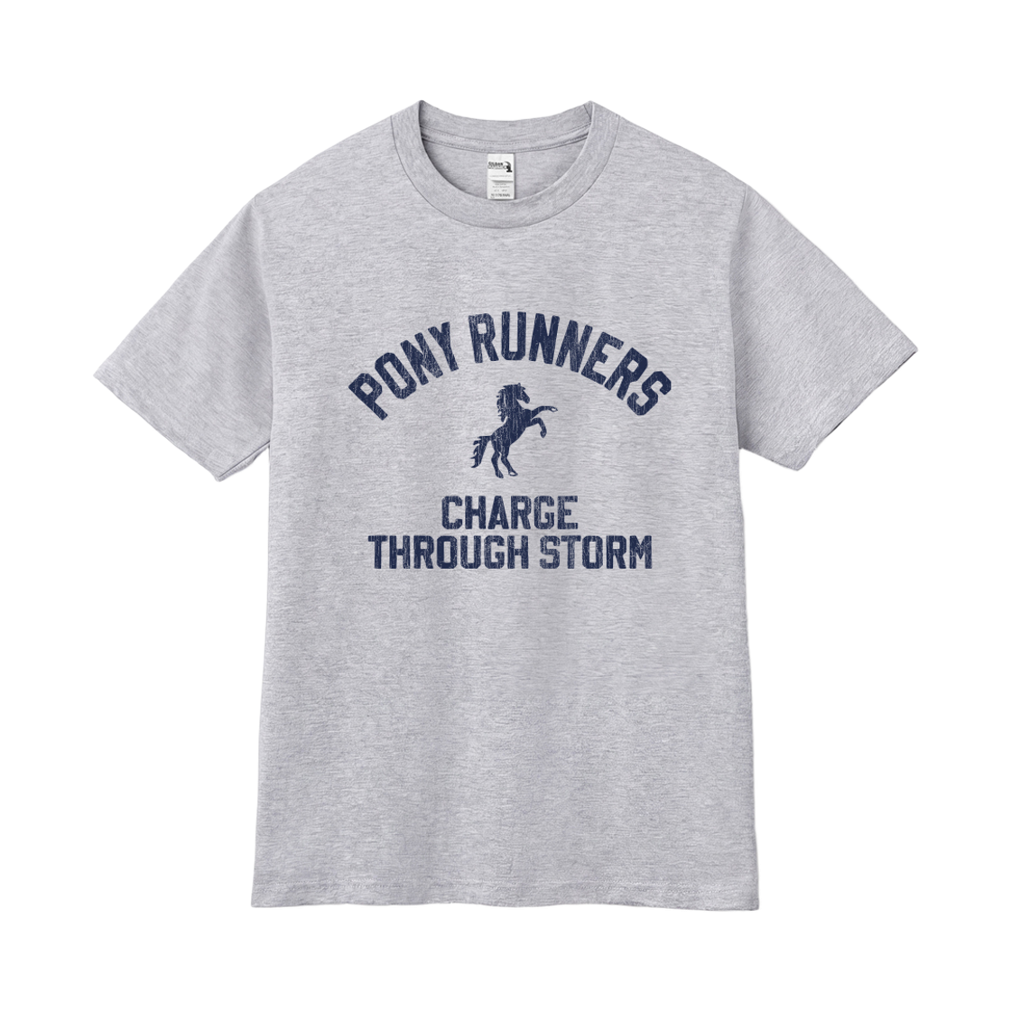 길단 X 빈티지컬렉션 포니러너스 티셔츠 그레이(Gildan X Vintage Collection PONY RUNNERS T-Shirt Grey) - 1