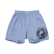 Stussy x Our Legacy Boxer Short Blue Stripe Overdyed Black