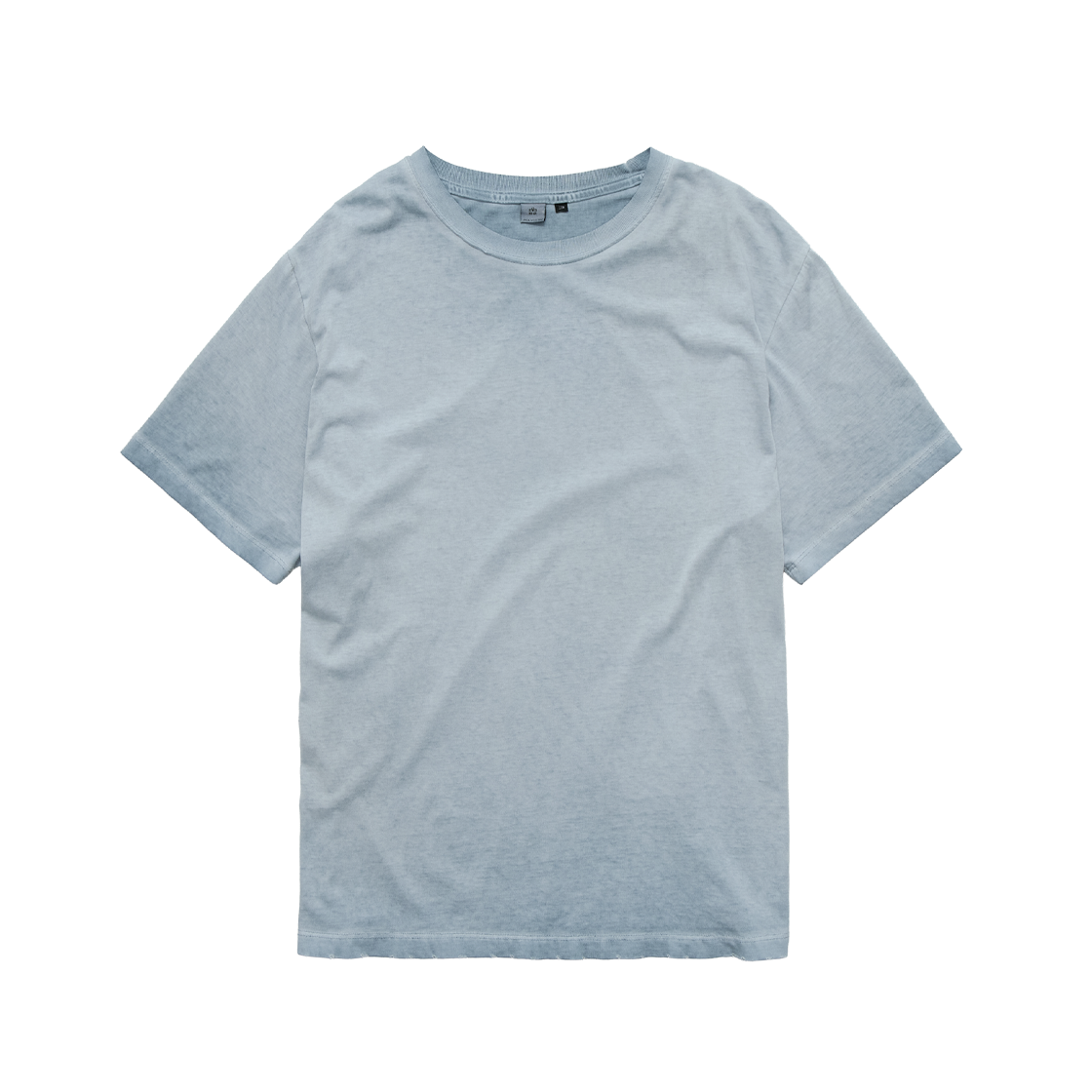 폴리테루 포그 1/2 티 하드 워시드 라이트 블루(Polyteru Fog 1/2 Tee Hard Washed Light Blue)