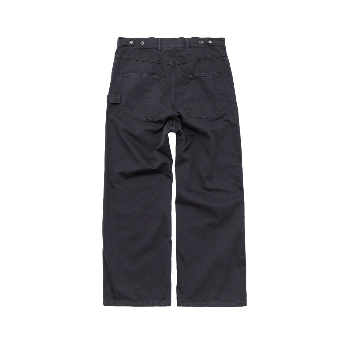 폴리테루 설파 다이드 프렌치 워크 팬츠 (재패니즈 몰스킨) 퍼플 블랙(Polyteru Sulfur Dyed French Work Pants (Japanese Moleskin) Purple Black) - 2