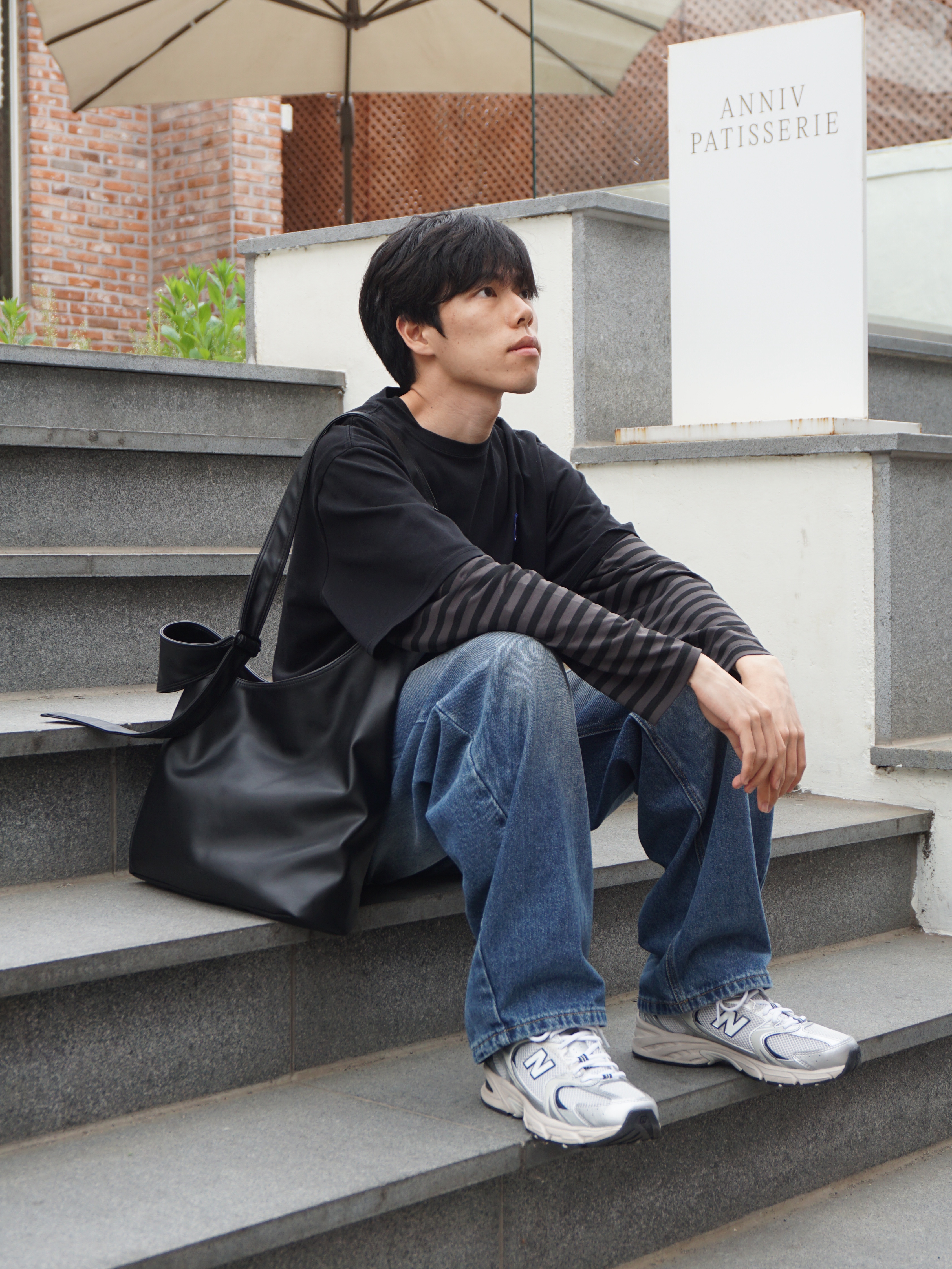 New Balance 530 Steel Grey 착용 스타일 - 3